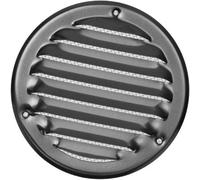 EUROPLAST Ø 100mm / 4" inch Aluminium Round Metal Air Vent Grille Cover with Insect Mesh - Ventilation Cover