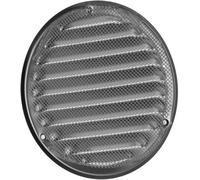 Ø 125mm / 5" inch Aluminium Round Metal Air Vent Grille Cover with Insect Mesh - Ventilation Cover