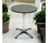 Aluminium Round Table, Aluminium Garden Tables, Pedestal Aluminium Table, Rolled Edge 60Cm Diameter Be Furniture