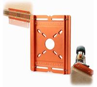 Aluminium Router Guide, Woodworking Slotting Base Plate with Fence | A practical aluminium router guide with fence support for woodworking, slotting and edge routing applications.