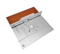 Aluminium Router Table Insert Plate Electric Wood Milling Flip Board W/Miter Gauge Tenon Gauge Guide Set Table Saw Woodworking Woodworking Tools(Set B)