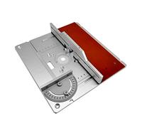 Aluminium Router Table Insert Plate Electric Wood Milling Flip Board W/Miter Gauge Tenon Gauge Guide Set Table Saw Woodworking Woodworking Tools(Set A)