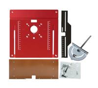 Aluminium Router Table Insert Plate, Router Table Insert Plate, Multifunctional Router Insert Plate with Centre Hole, Woodworking Accessories for Beginners, Enthusiasts, Professionals