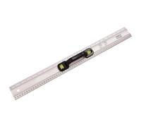 Aluminium Ruler With Spirit Level & Handle 24" 60Cm Builders Levelling Measuring