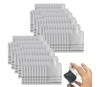 Aluminium Sample Sachets - Reusable Cosmetic Sachets with Tear Closure, Travel Watertight Refills | Bottle Shaped Sachet with Tip for Lotion, Perfume, Shampoo,