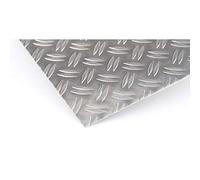 Aluminium Sheet Duet 5/6.5 mm Checker Plate Plates Aluminium Cut Fine Sheet Selectable 300 x 800 mm