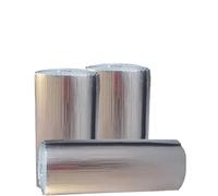 Aluminium Sheet Insulation Foam Foil, 5mm Aluminum Foil Bubble Insulation Roll Self-Adhesive 5-50㎡ for Pipes Roof Walls Windows(20㎡)