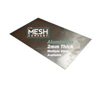 Aluminium Sheet Metal Plate - 1050 Grade - Premium Quality - Versatile Use - The Mesh Company (2mm Thick 180 x 130mm x 1 Pack)