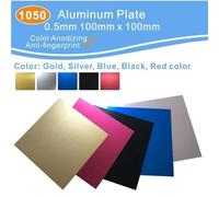 Aluminium Sheets & Plate Grade 5052 Anodized Aluminum - 0.5mm Thick Perforated Panels For Decoration/Construction 100mm X 1pc(Silver)