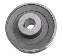 Aluminium Single Groove Belt Pulley for A Type Triangle Belt Wheel 97mm Motor Drive Sheave Air Compressor Pump Replacement Part Silver Metal Workshop Tool Component(97 * 19)