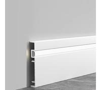 Aluminium Skirting Baseboard TrimWall Mount Channel Covers for Flooring Easy Installation LED Lighting Compatible Durable & Stylish Finish for Home & Office