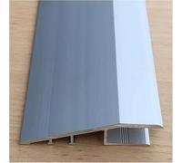 Aluminium Skirting Board Trim 0.47" High Carpet Edging Cuttable Floor Transition Strip Custom Length (Silver 90cm/35.4") Seam Cover for Neat Edges