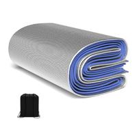 Aluminium Sleeping Mat Foam Mats, Sleeping Mat 4mm Thick Outdoor Double-sided Moisture-proof Foldable Tent for Camping Insulated Mat Foldable Tent Mat Floor Mat Thermal Mat(2.5m x 2m)