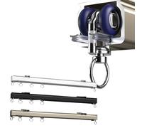 Aluminium Sliding Curtain Track Set 50cm To 600cm Bedroom Window Shower Curtains Track, Ceiling Wall Mounted Curtain Rails Rods, For Hanging Heavy And Large Curtains