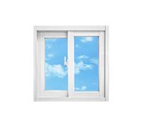 Aluminium Sliding Shed Windows, 60x60cm Clear Vent Small Horizontal Transom Window for Basement & Bathroom - Flush Mount Design, Durable Glass Construction