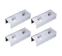 Aluminium Solar Module Rail Connector Kit 4pcs for PV Panels, Designed to Secure Attachment and Prevent Shifting on Rails