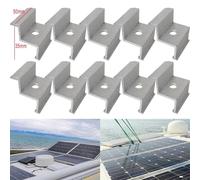 Aluminium Solar Panel End Clamp, resistant, Time and Labor Saving (For 35mm length 50mm)