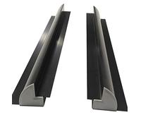 Aluminium Solar Panel mounting brackets 2pc/set, 670mm, with plastic end cap BLACK CraigSolar.co.uk