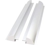 Aluminium Solar Panel mounting brackets 2pc/set, 670mm, with plastic end cap CraigSolar.co.uk