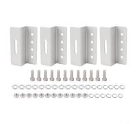 Aluminium Solar Panel Mounting Brackets 4 Pack Z Brackets with Screws and Nuts for Secure Installation on RVs Boats and Off Grid Systems Weather Resistant