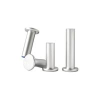 Aluminium Solid Round Head Rivets， Aluminum Solid Self-Plugging Countersunk Flat Head Rivet GB109 M2-M8 3-50mm(45mm,M6 (20pcs))