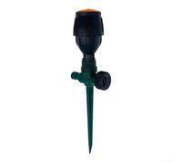 Aluminium Spike Sprinkler 5-Pack Adjustable Spray Patterns Robust Alloy | Covers up to 1950 sq ft for rapid setup Connects to standard 34 hose Suitable for irregular lawns Black alloy spike