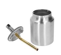 Aluminium Spray Gun Cup, 1000ml Suction Feed Paint Sprayer Pot, Lightweight Durable Pneumatic Spray Gun Kettle for Automotive Refinishing and DIY Painting (2.0 Caliber)