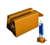 Aluminium Squeezer - Non-deformable Toothpaste Press | Manual Roller Tool for Creams and Paints | Multifunction Dispenser for Ordered Spaces, Silver