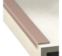 Aluminium Stair Nosing, L 90-140cm Anti-Slip L-Shaped Stair Edge Trim, W 4 x H 2 cm Indoor Outdoor Stair Edge Protector(Purple,100cm/40in)