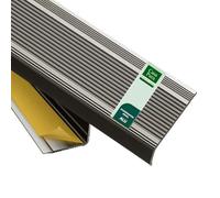 Aluminium Stair Profile, Stair Edging Profile “Integral”, L-Shaped, Non-Slip Metal Edging for Stairs, Self-Adhesive Step Profile, Width 30 mm, (Champagne, 134 cm Length)