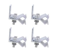 Aluminium Standing Seam Clamps Portable Accessory for Fixing Solar Structures On Folded Sheet Metal Roofs 4Pieces Photovoltaic Roof Brackets