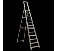 Sealey AXL12 Aluminium Step Ladder 12-Tread Industrial Bs 2037/1