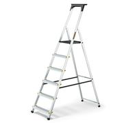 Aluminium Step Ladder 6 Tread Trade & DIY | Lightweight Platform Steps | EN131 Ladder