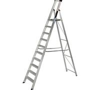 Aluminium Step ladders Industrial Platform Steps BS2037 Class 1 Youngman Ladder (10 Tread)
