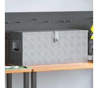 Aluminium Storage Box Silver 76.5x26.5x33cm Rust-Resistant Aluminium Lockable XL