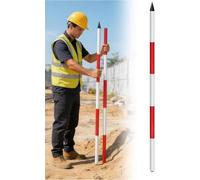 Aluminium Survey Pole for Land Survey Construction Mapping(A,Sharp End)