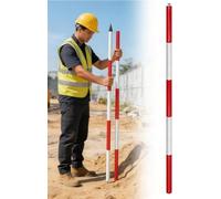 Aluminium Survey Pole for Land Survey Construction Mapping(B,Middle Section)