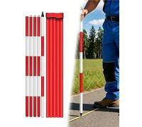 Aluminium Survey Pole, Measuring Rod, Detachable Centering Rod, Surveying Range Pole for Site Survey, Construction Marking and Engineering Measuring Work