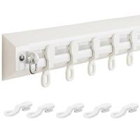 Aluminium T-shaped Ultra-thin Invisible Silent Durable Ceiling Curtain Rail Track for Privacy in Offices, Living Rooms, Shower and Bedrooms(Side mounting,3m)