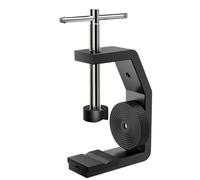 Aluminium Table Clamp Stand for Cameras, Lights and More with 1/4" Thread Holes, Table Mount, C Clip, C Mount