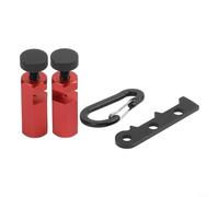 Aluminium Tall Stair Gauges for Carpenter Squares - Accurate Stringer Layout Attachment with Anti-Lost Bracket - 42mm Red