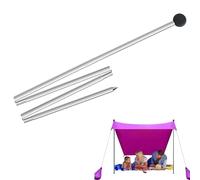 Aluminium tarpaulin poles, tent poles, camping poles, adjustable telescopic tent poles, tent poles, camping poles, lightweight tent poles, heart-safe sailing shade pole for gazebo, backpack camp