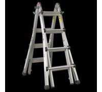 Sealey Aluminium Telescopic Ladder 4-way En 131 Adjustable Height