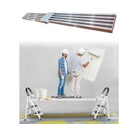 Aluminium Telescoping Scaffold Ladder & Plank - 6.4-11.8ft Adjustable Work Platform for Painting & Cleaning Projects