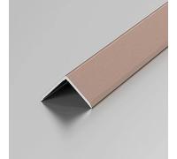 Aluminium Threshold Strips, L-Shape Corner Strips, Floor Transition Strips - 100cm, 3 Pieces, Brushed Finish, 1.5cm x 1.5cm, Corner Guards, Flooring Edge Trim