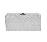 Aluminium Tool Box 102L Lockable Chest 2 Keys Trailer Truck Van