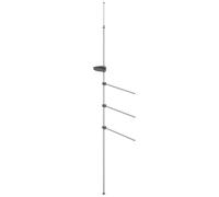 Aluminium Towel Rail 47 x 280 cm Extendible with 3 Towel Rails Rustproof for Bathroom, Shower, Toilet, Guest Room, Sauna, Space-Saving, Flexibly Adjustable, Storage and Drying