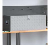 Aluminium Trailer Storage Box Silver 110.5x38.5x40cm Lockable Tool Chest Secure