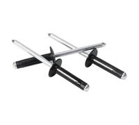 Aluminium Trifold Blind Rivets 50pcs Black Painted Bulb Blind Rivet Structural Blind Rivet Automotive Air Conditioning Rivets(4X16mm)