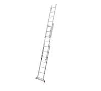 Aluminium Triple Extension/Combination Ladder | 3x7 Tread | 2.0m / 6.6ft to 4.2m / 13.8ft Extendable Height | EN131 Professional & TÜV Tested | Heavy Duty Trade & DIY Ladder [ EXT3X7-H]